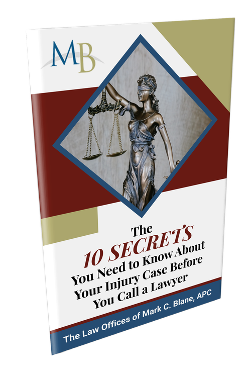 FREE Book: The 10 SECRETS You Need to Know About Your Injury Case BEFORE You Call a Lawyer!