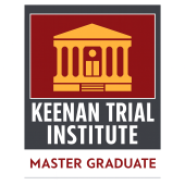 Logo Recognizing The Law Offices of Mark C. Blane, APC's affiliation with Keenan Trial Institute Master Graduate